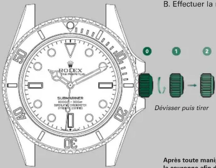 Rolex Submariner Date - Mise à l'heure (position 2) - 1