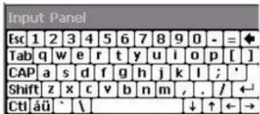 Input Panel Esc 1 2 3 4 5 6 7 8 9 0 - = ◆ Tab q w e r t y u i o p [ ] CAP a s d f g h j k l ; ' Shift z x c v b n m , . / ← CtI äü ` \ ↓ ↑ ← →