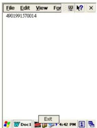 File Edit View For 4901991570014 Exit