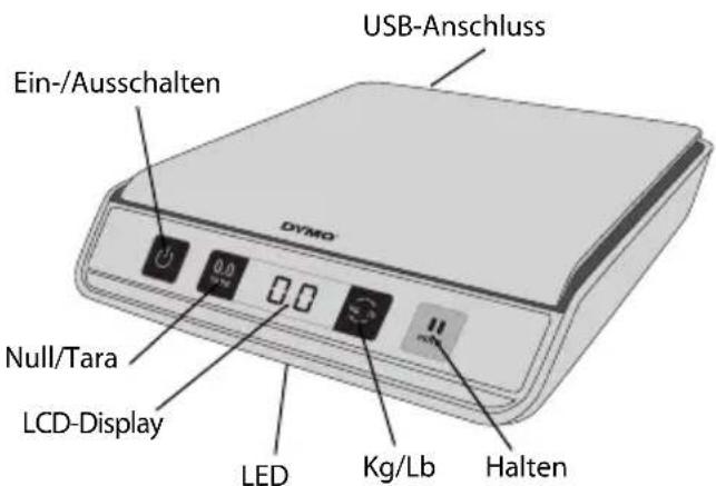 DYMO M5 - So richten Sie die Waage ein - 1