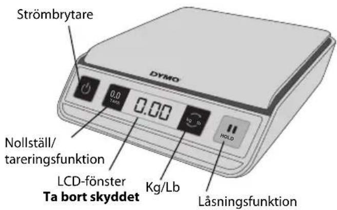 DYMO M2 - Så här gör du För att ställa in vågen - 1