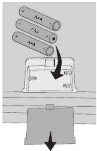 DYMO M2 - So setzen Sie die Batterien ein - 1
