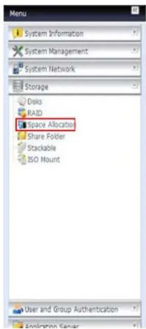 Thecus N7700 - Dossier partagé - 1