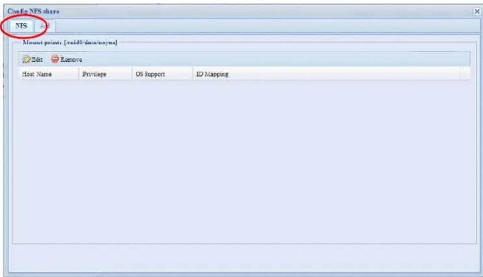 Thecus N7700 - Partage NFS - 1