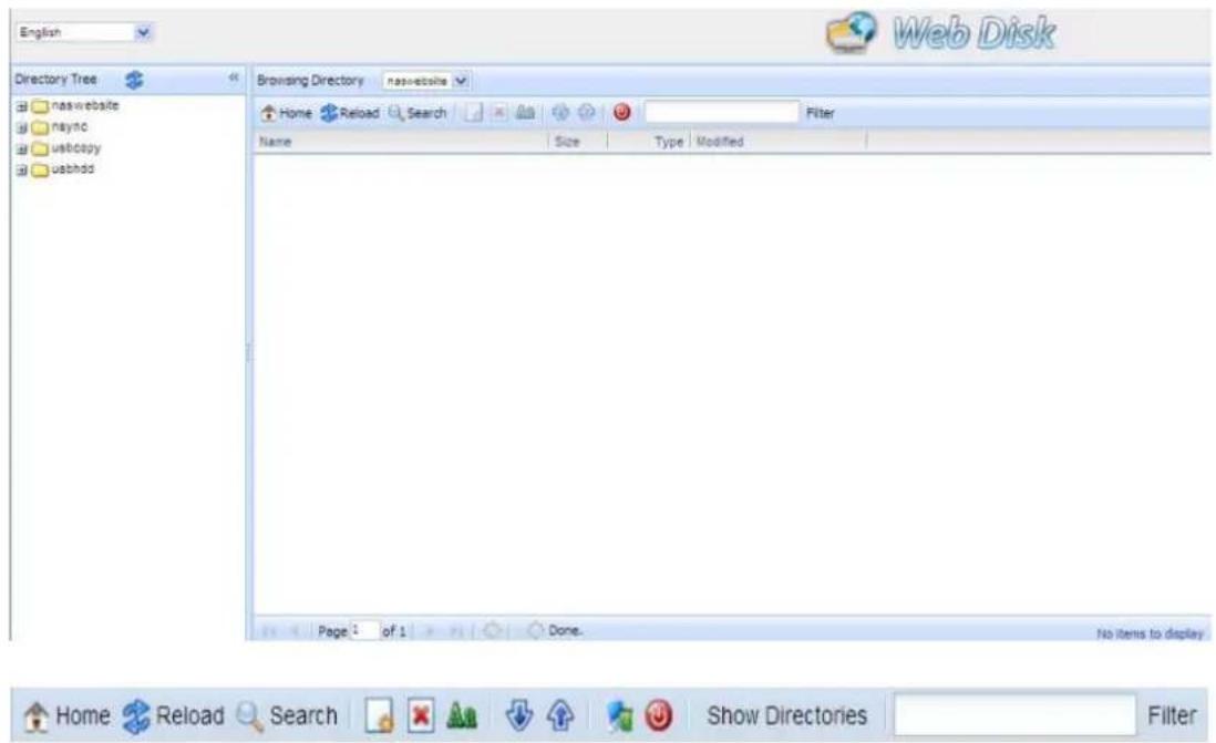 Thecus N7700 - Utilisation de la fonction webdisk - 1