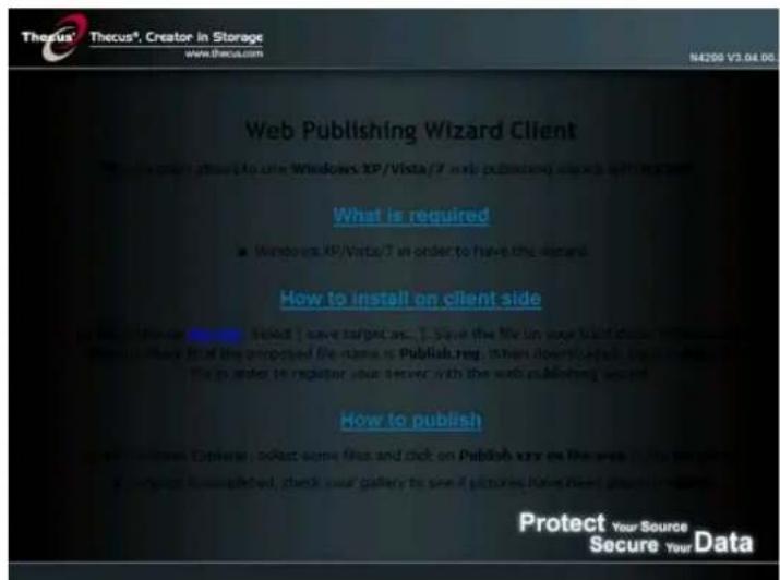 Thecus N7700 - Assistant de publication de windows XP - 2