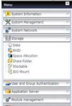 Thecus N7700 - Modifier un volume iscsi - 1