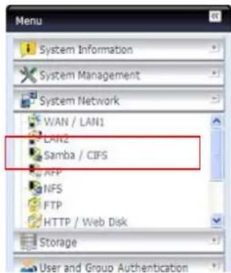 Thecus N7700 - Samba / CIFS - 1