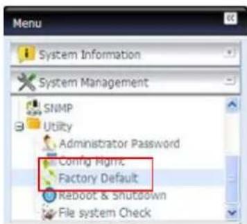 Thecus N7700 - Réglages d'usine - 1