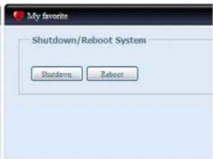 Thecus N7700 - Redémarrer &amp; arrêter - 2