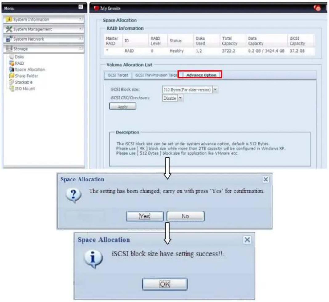 Thecus N7700 - Options avancées - 1