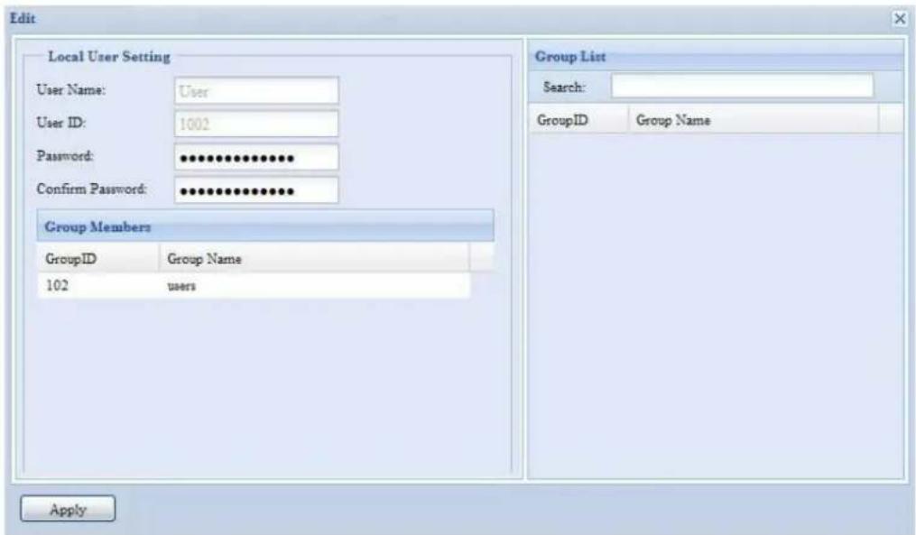 Thecus N7700 - Éditeur des utilisateurs - 1