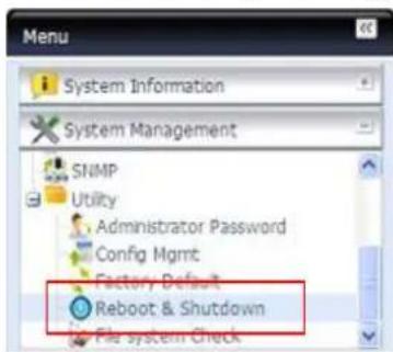 Thecus N7700 - Redémarrer &amp; arrêter - 1