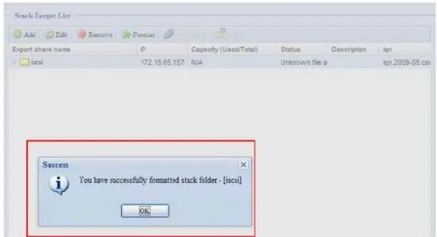 Thecus N7700 - activer une cible empilable - 2