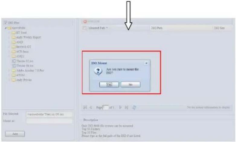 Thecus N7700 - ajouter un fichier ISO - 6