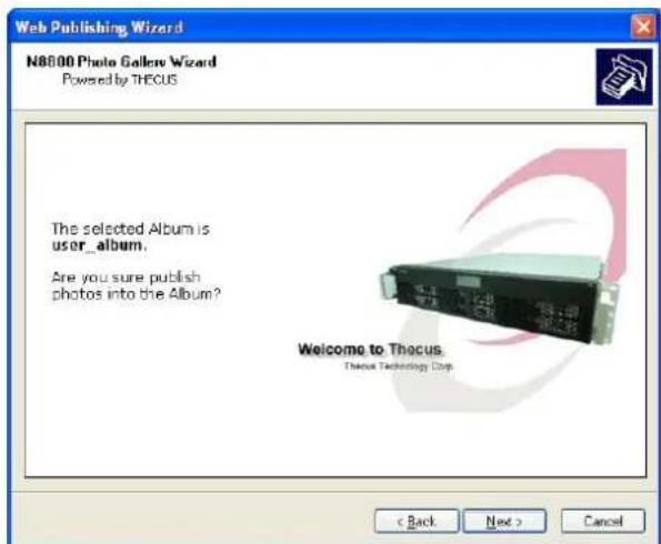 Thecus N7700 - Assistant de publication de windows XP - 10