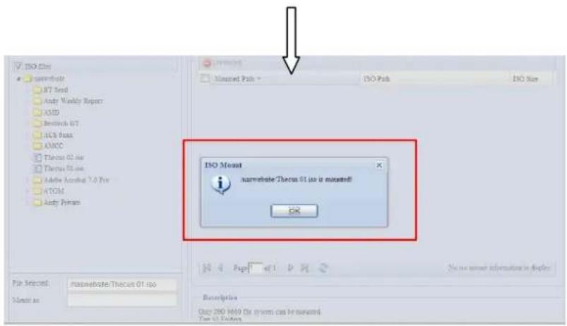Thecus N7700 - ajouter un fichier ISO - 7