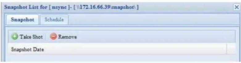 Thecus N7700 - Snap (configuration de cliché) - 1