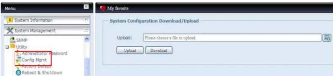 Thecus N7700 - Gestion de la configuration - 1