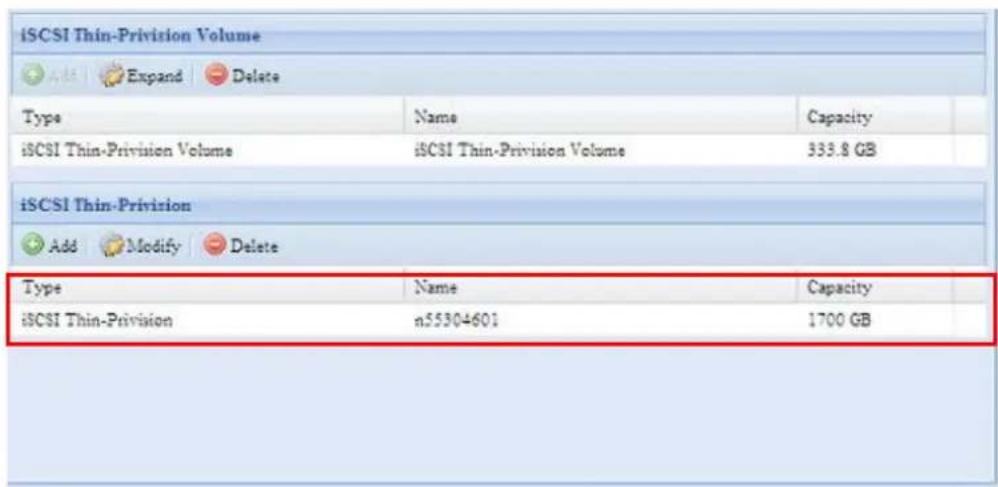 Thecus N7700PRO - iSCSI Thin-Provisioning - 7