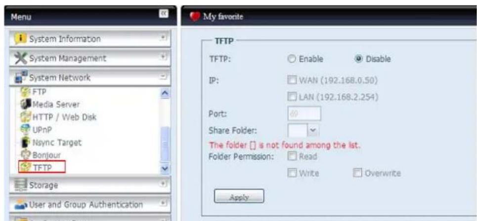 Thecus N7700PRO - TFTP - 1