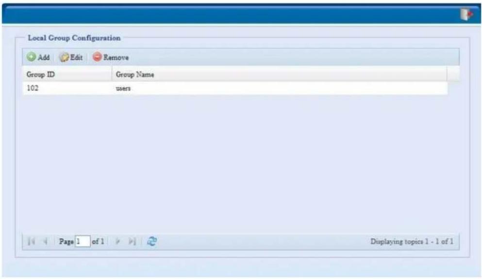 Thecus N7700PRO - Configuration des groupes locaux - 1