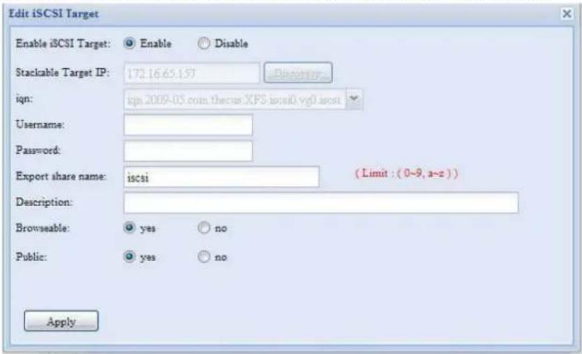 Thecus N7700PRO - Modifier une cible empilable - 1