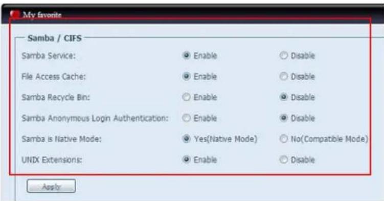 Thecus N7700PRO - Samba / CIFS - 2