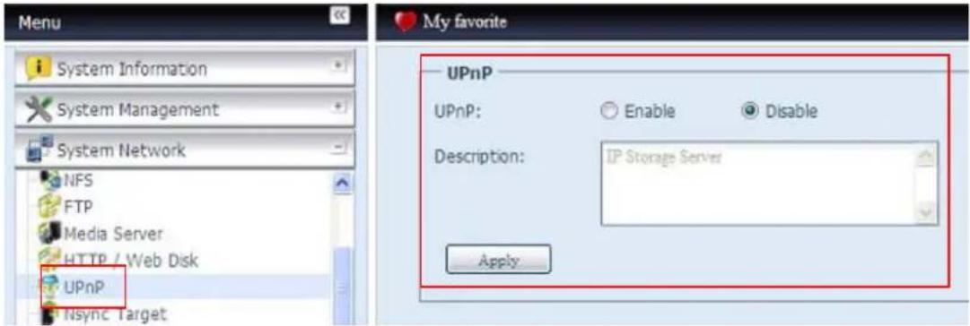 Thecus N7700PRO - UPnP - 1