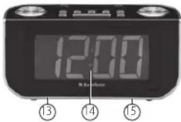 AudioSonic CL480 - PLAATS VAN DE BEDIENINGEN - 1