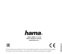 hama Hama GmbH 0.0 € M6122 Mechanical Germany www.hama.com.cn E&C All listed brands are trademarks of the corresponding companies, fees and securities excepted, and subject to technical changes. Our general items of delivery and payment are applied. CE M6122222224-16