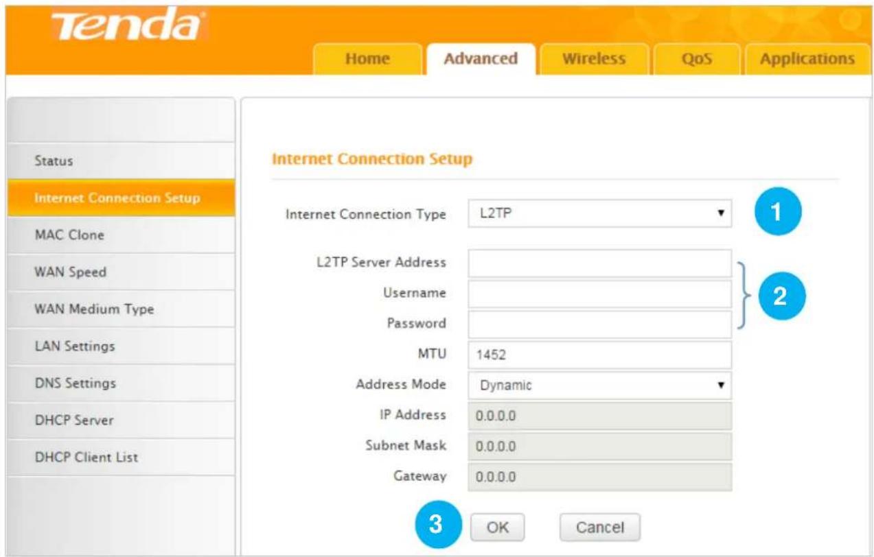 Tenda F3 - L2TP - 1
