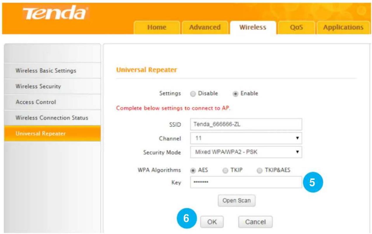 Tenda F3 - Configure the newly-added router: - 4