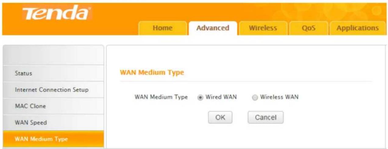 Tenda F3 - WAN Medium Type - 1