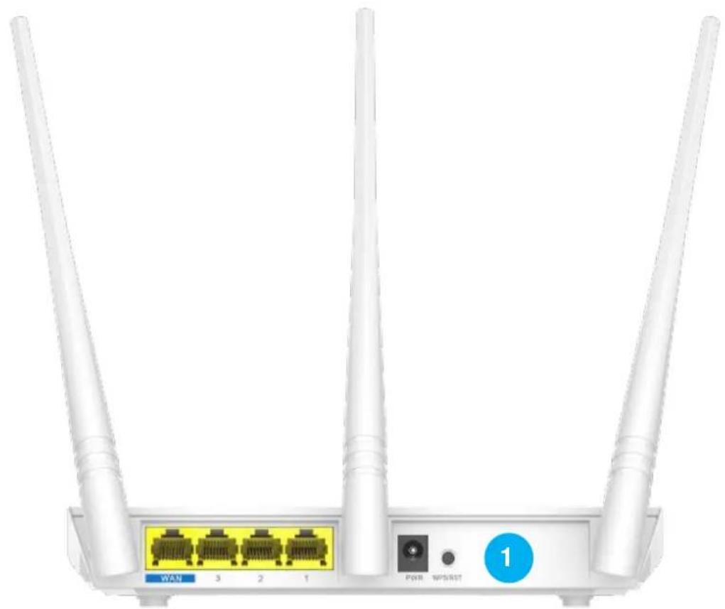 Tenda F3 - Use a WPS button - 1