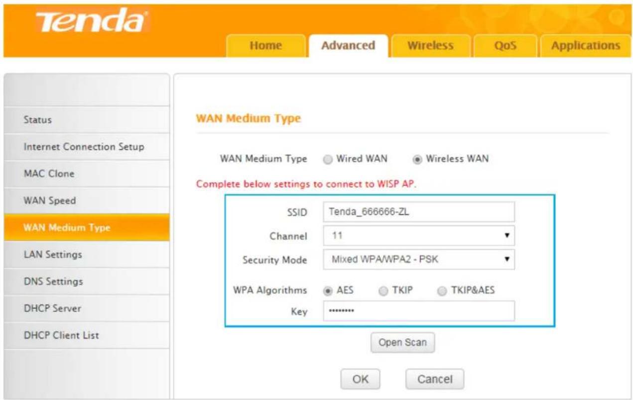 Tenda F3 - WAN Medium Type - 9