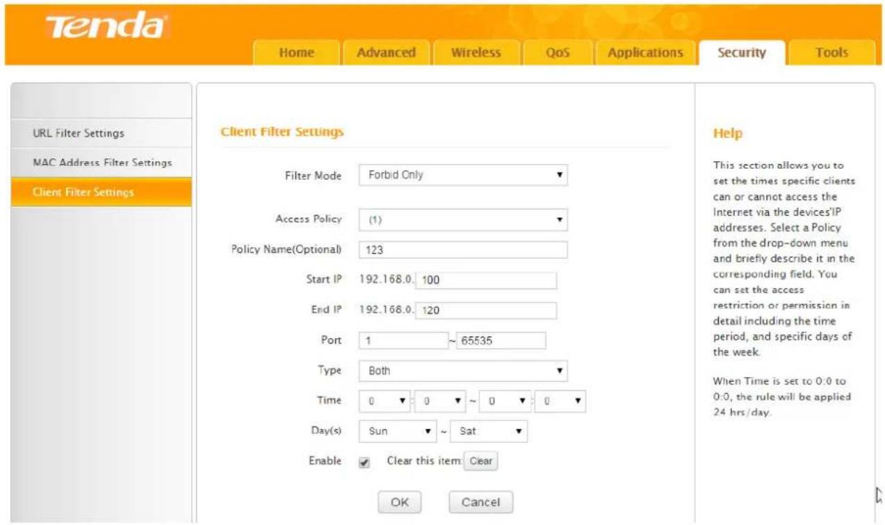 Tenda F3 - Example - 1