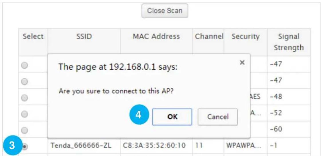 Tenda F3 - Configure the newly-added router: - 3