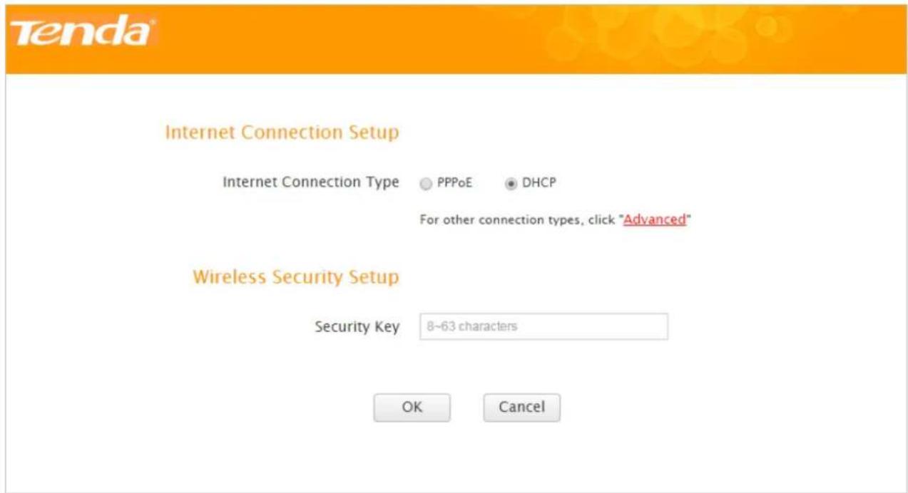 Tenda F3 - Specify the Internet Settings - 1