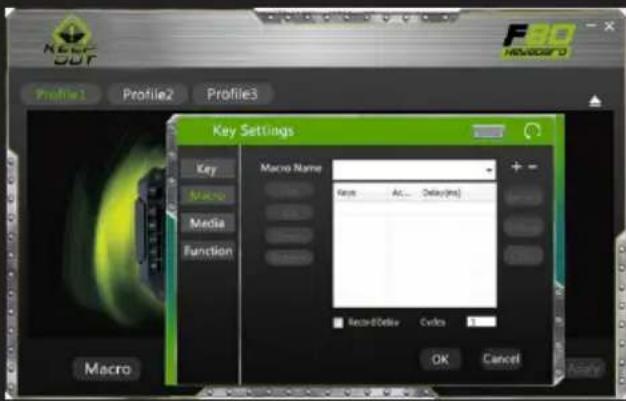 KeepOut F80 - Macro funkcie - 1