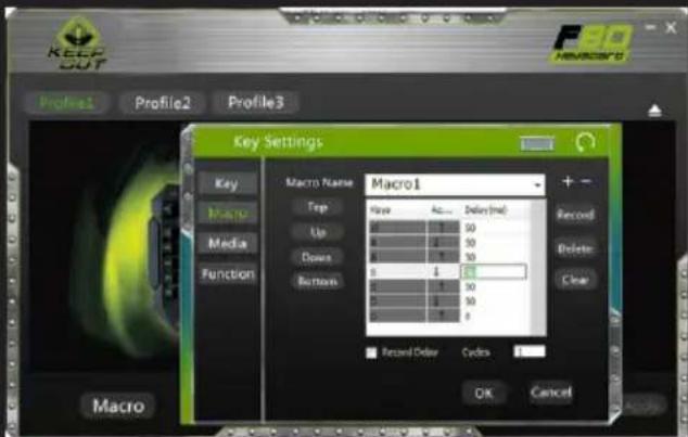 KeepOut F80 - Функция Macro - 2