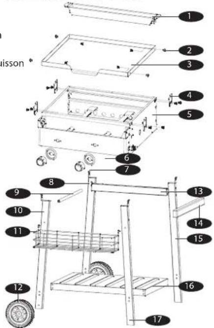 TRISTAR BQ6386F - DESCRIPTION DES DIFFÉRÊNTES PIEÇES - 1