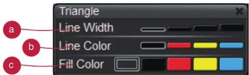 OPTOMA DC350 - f Triangle-Select to draw triangle shape - 2