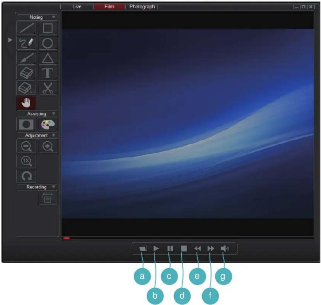 Live | Film | Photograph | Noting Assisting Adjustment Recording a b c d e f g