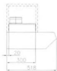 NOVY 750 - DIMENSIONS D'ENCASTREMENT D 709/1 et D 739/1 - 2