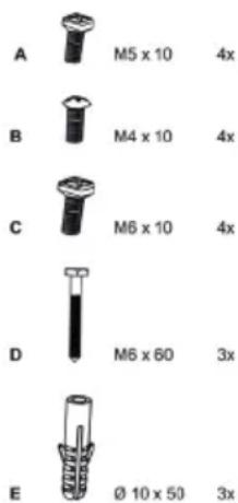 Cabstone TV EasyFlex M - Lieferumfang: - 1