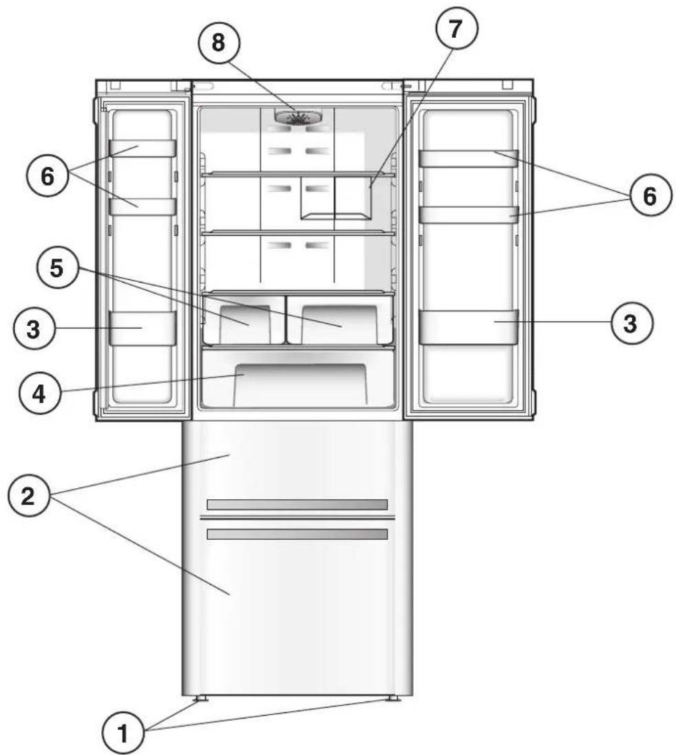 HOTPOINT E4DG AAA X O3 - Geräteansicht - 1
