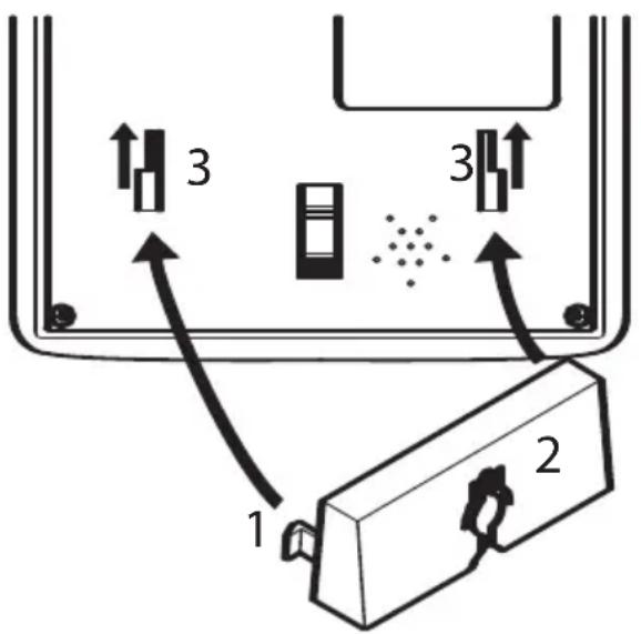 Amplicomms BIGTEL 40 PLUS - Het tafeltoestel op een wand monteren - 1