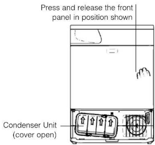 HOTPOINT TCD 851 XB K EU - To open the door The features - 1