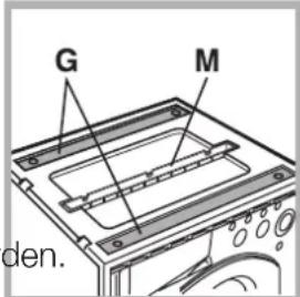 HOTPOINT CAWD 129 (EU) - Beiliegendes Zubehör zur Höhenregulierung. Im Polystyroldeckel (Abb. 10) befinden sich fol- gende Teile: - 1